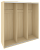Низкий корпус шкафа-купе + трэк (3-х секционный)