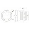 Розетка круглая Charger