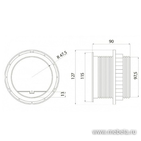Розетка круглая Charger
